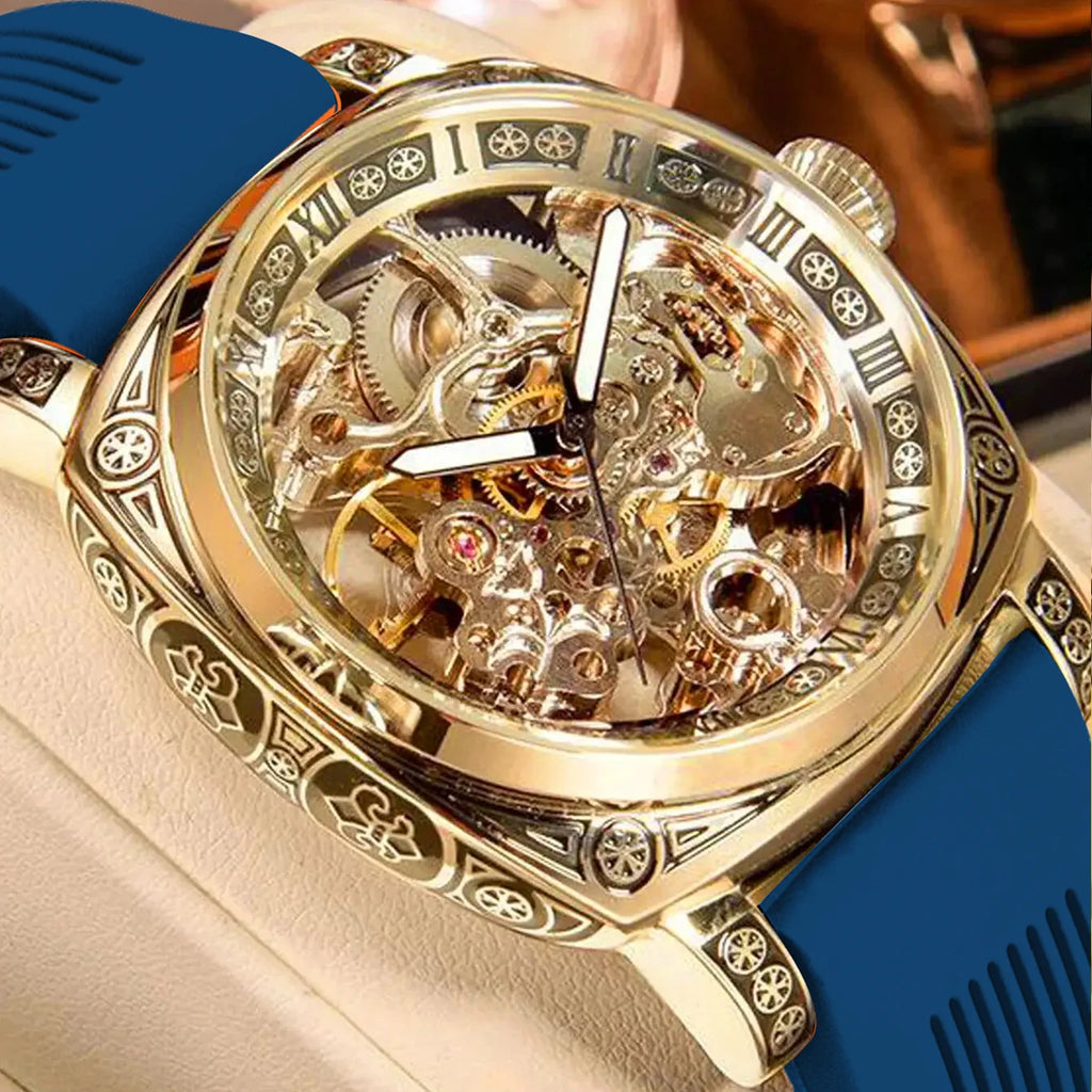 Men's Automatic Tourbillon Hollow Mechanical Watch