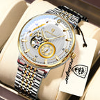 Men's Luxury Hollow Tourbillon Automatic Mechanical Watch