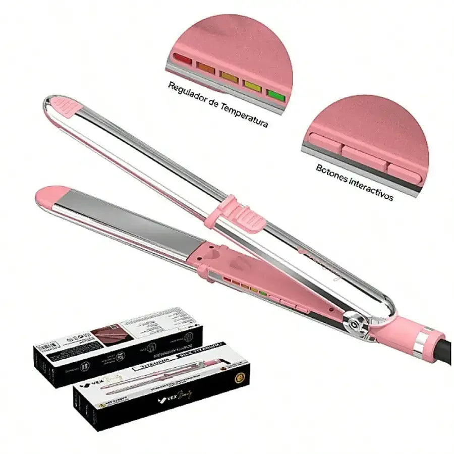 2-in-1 Ceramic Ionic Hair Straightener and Curler