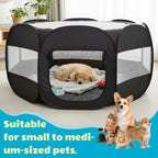 Foldable Portable Small Animal Playpen Enclosure for Cats Dogs
