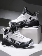 Kids' Breathable Non-Slip Lace-Up Basketball Sneakers