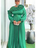 Women's African Traditional Luxury Evening Gown Maxi Dress