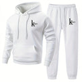 Men's Two-Piece Hooded Sweatshirt and Pants Set