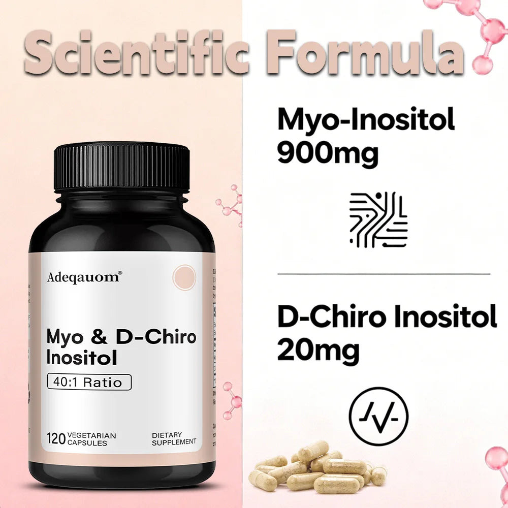 Myo-Inositol & D-Chiro Inositol Capsules for Hormone Balance