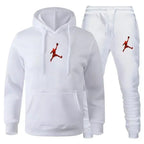Men's Hooded Pullover and Jogger Pants Two-Piece Set