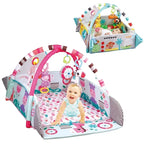 Baby Crawling Play Mat with Educational Fitness Frame