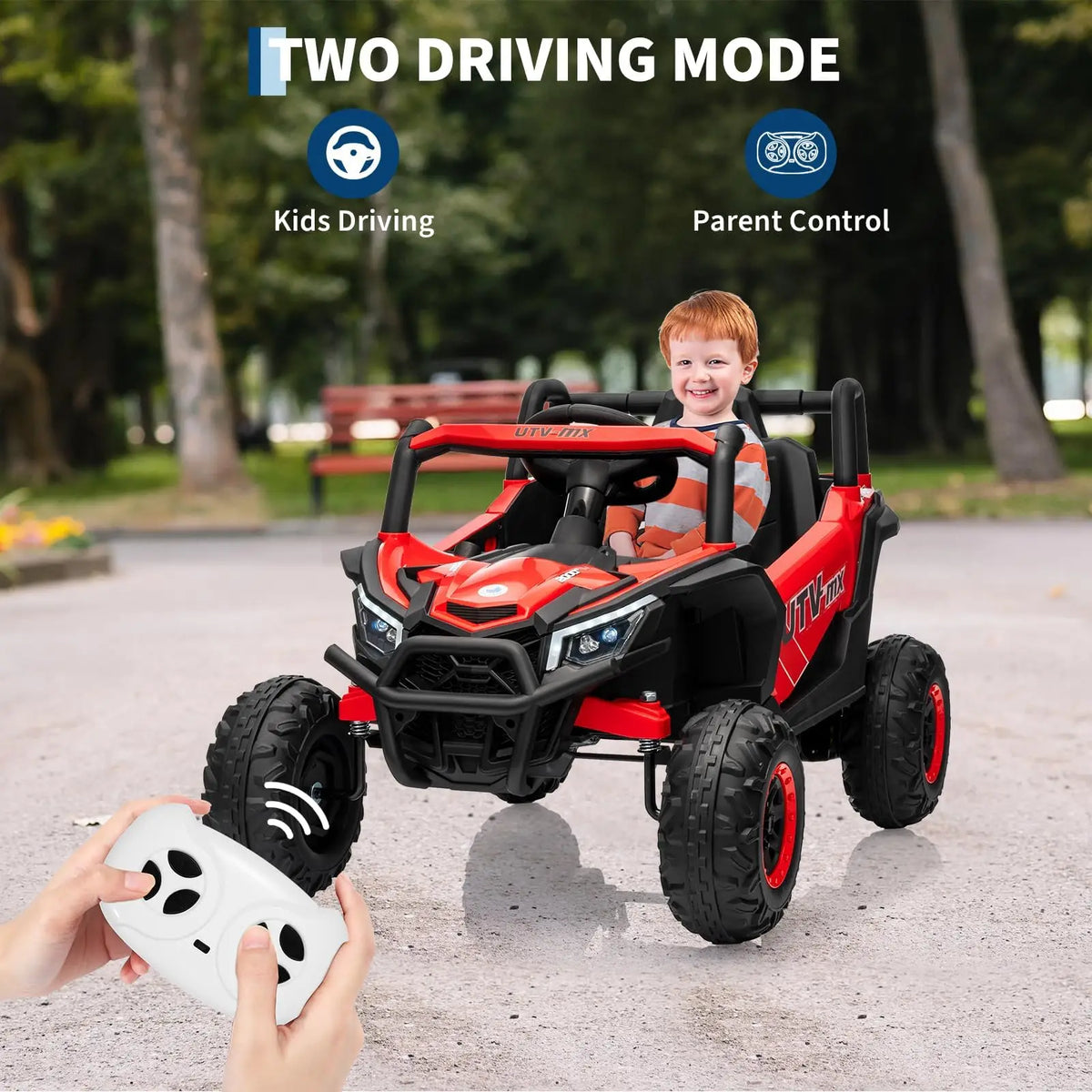 Kids 12V Electric Ride-On UTV Truck Toy with Remote Control