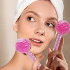 2Pcs Ice Globes Facial Massager Cooling Roller for Face and Eyes