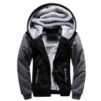 Men's Thick Warm Fleece Hooded Jacket and Pants Set