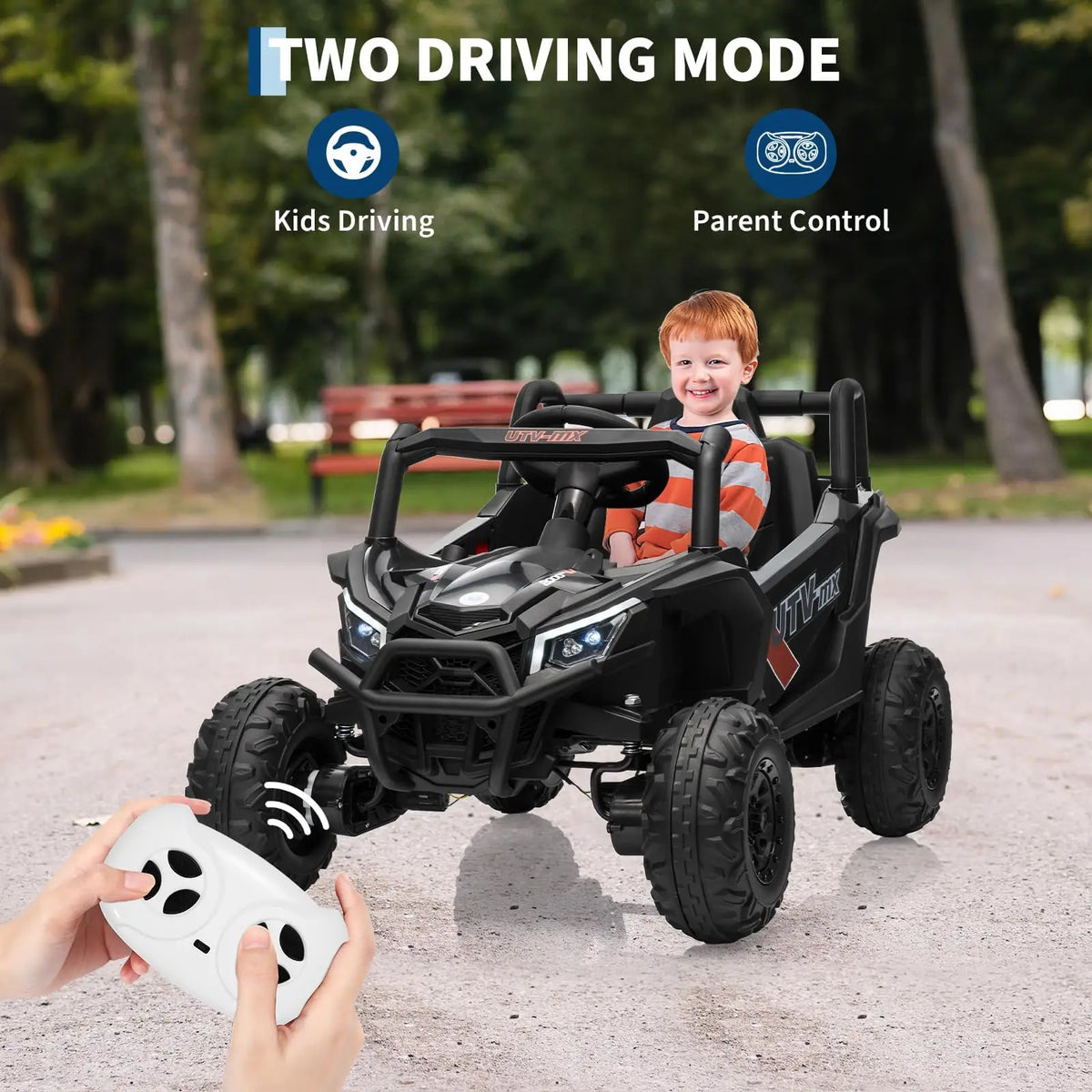 Kids 12V Electric Ride-On UTV Truck Toy with Remote Control
