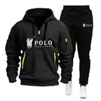 Men's Windproof Hoodie and Pants Two Piece Set