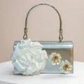 Women's Luxury Floral Handle Evening Crossbody Bag