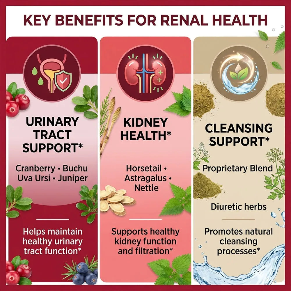 Kidney Cleanse Capsules with Cranberry Extract