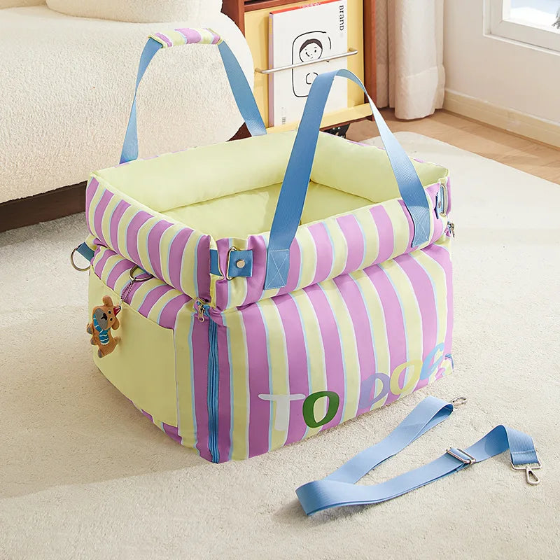 Portable Pet Car Seat Travel Carrier Bag for Dogs Cats