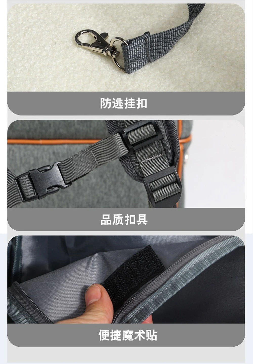 Dual Compartment Pet Trolley Backpack Carrier for Dogs Cats