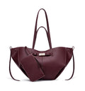 Women's Wing Large Capacity PU Leather Commuter Tote Bag