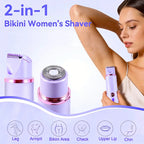 Women Dual-Head 2-in-1 Electric Shaver Hair Trimmer Epilator RQ-3016