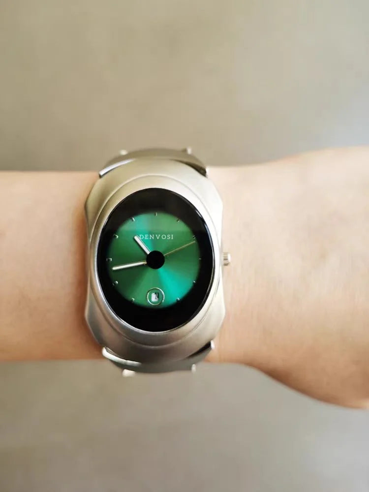 Men's Sleek Stainless Steel Waterproof Quartz Watch