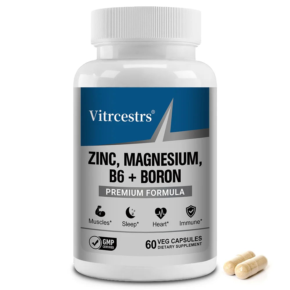 Magnesium Complex Capsules with Zinc D3 B6 and L-Threonate