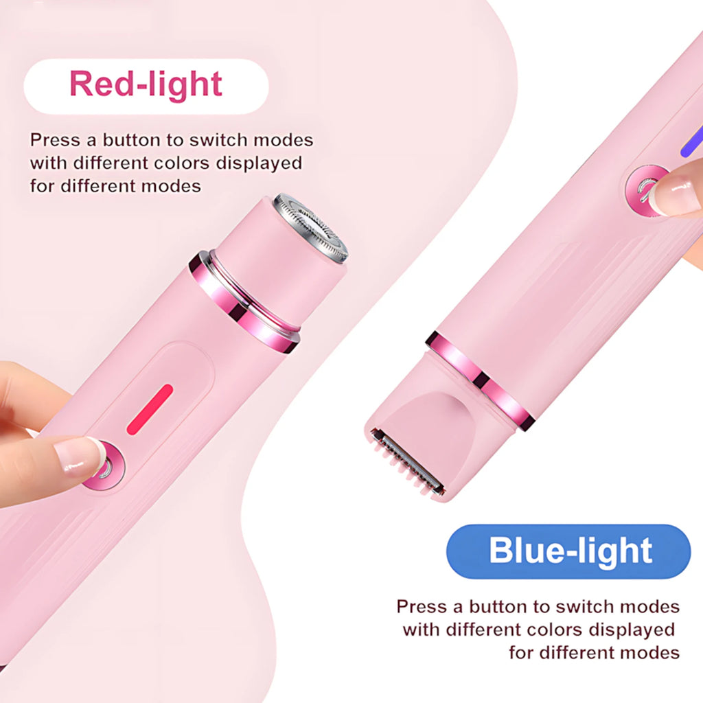 Women Dual-Head 2-in-1 Electric Shaver Hair Trimmer Epilator RQ-3016