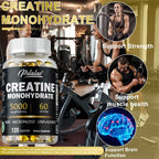 Creatine Monohydrate Muscle Strength Dietary Supplement Capsules