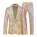 Men's Gold Sequin Two Piece Suit