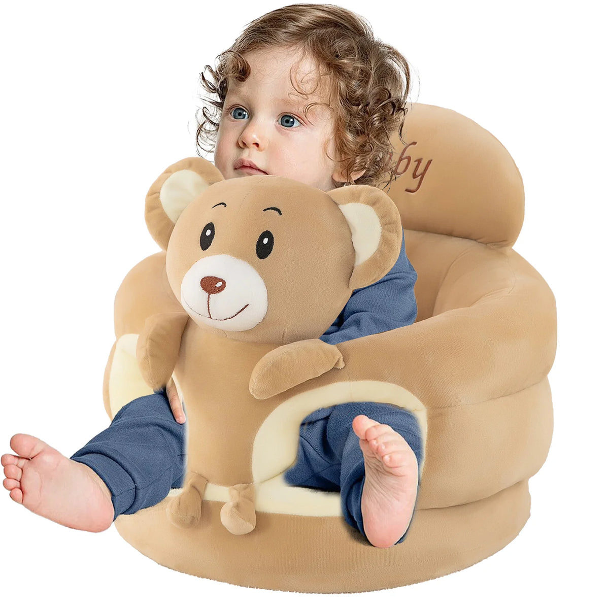 Plush Animal Baby Floor Learning Support Seat Chair