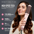 2-in-1 Hot Air Brush Hair Dryer and Styler