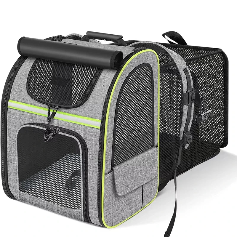 Expandable Breathable Pet Carrier Backpack for Cats Dogs