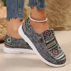 Women's Lightweight Canvas Lace-Up Sneakers