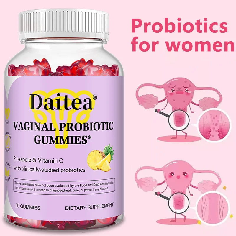 Women's Vaginal Probiotic Health Support Dietary Supplement Gummies
