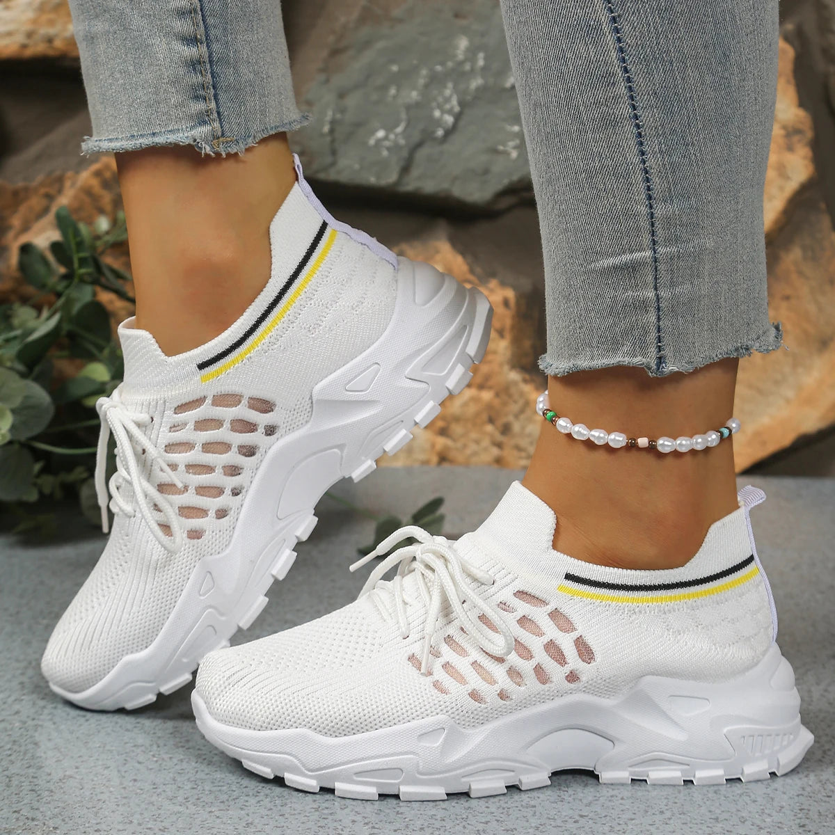 Women's Leopard Print Slip-On Canvas Sneakers