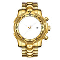 Men's Fashion Large Dial Water-Resistant Quartz Wristwatch