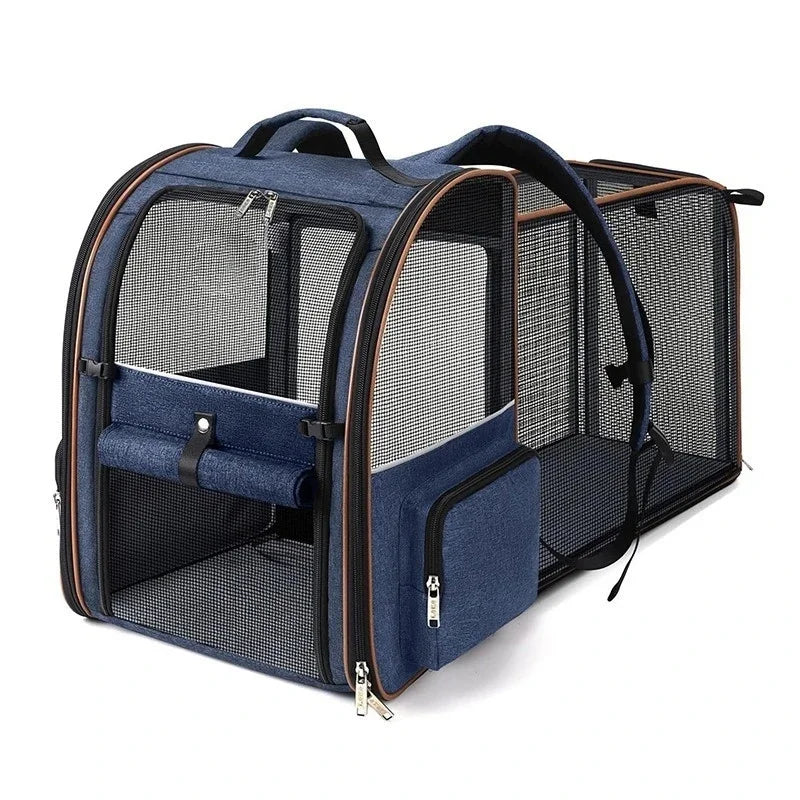 Expandable Pet Carrier Backpack for Small Cats Dogs