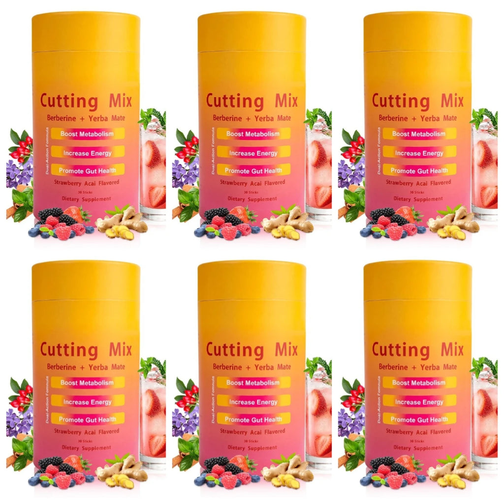 Berberine Yerba Mate Drink Mix Strawberry Acai Flavor