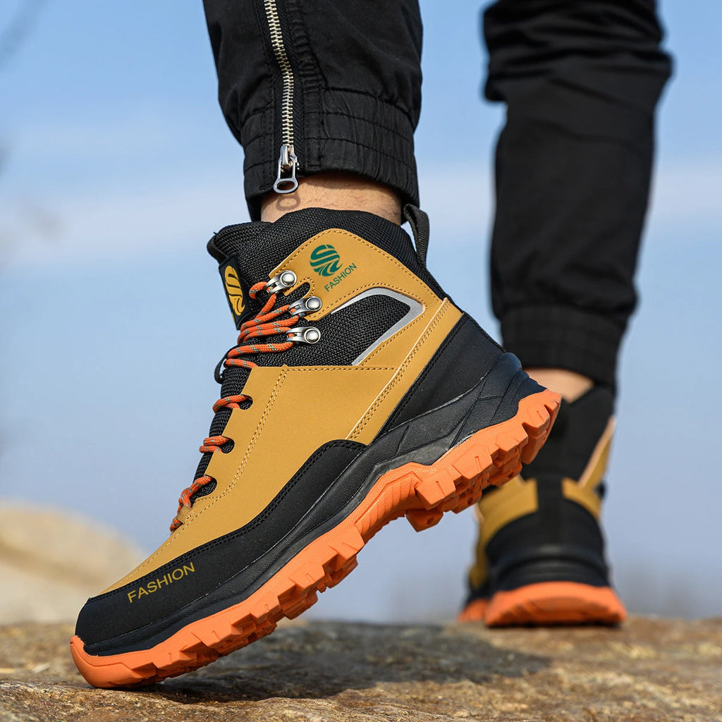 Men's Steel Toe Anti-Puncture High Top Work Sneakers