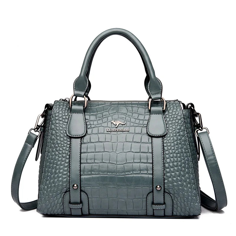Women's Solid Color Soft PU Leather Shoulder Crossbody Bag