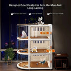 Panoramic Multi-Level Cat Cabinet House Enclosure for Cats