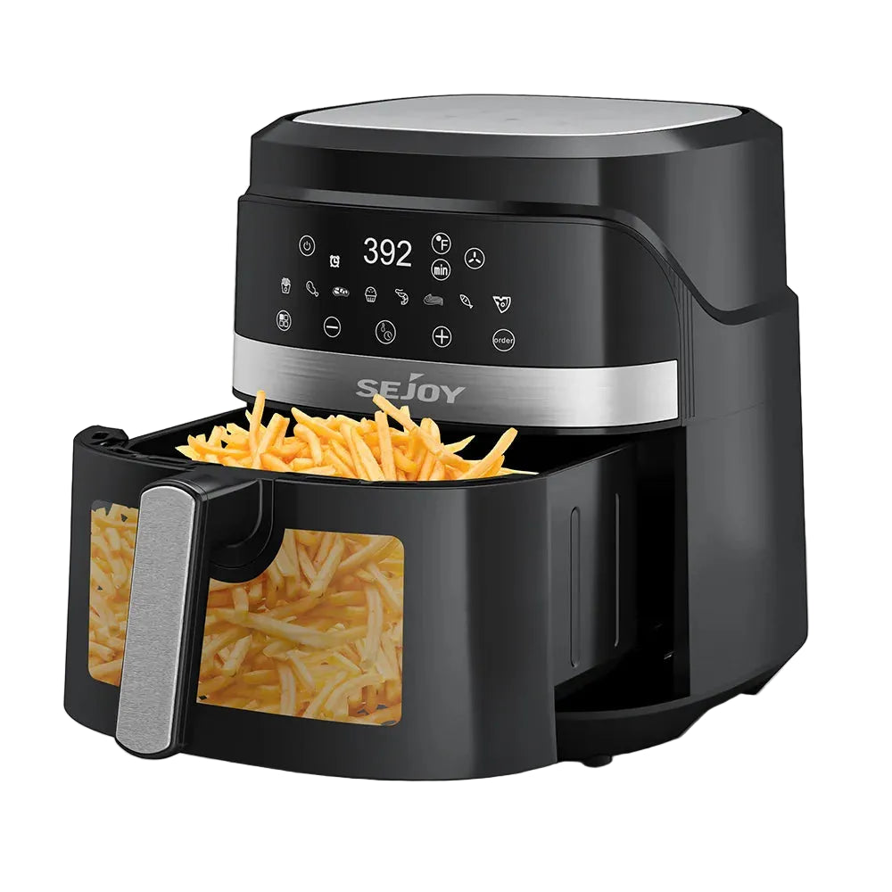 6-Quart 8-in-1 Digital Touchscreen Air Fryer with Ceramic Coating