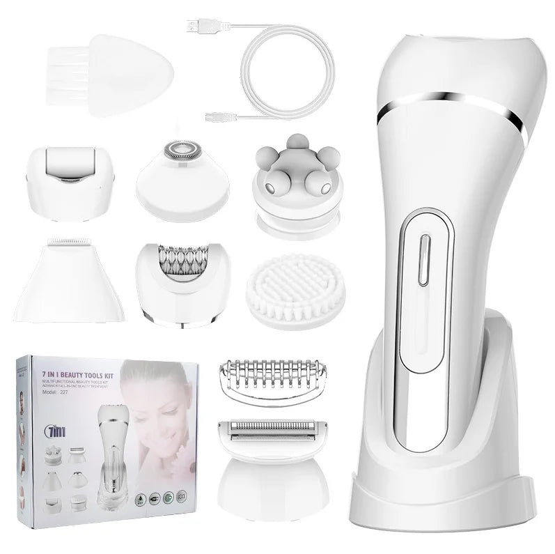 Women 7-in-1 Multifunction Electric Epilator Shaver Trimmer 227