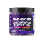 NAD+ and Biotin Hair Skin Nails Support Dietary Supplement Gummies