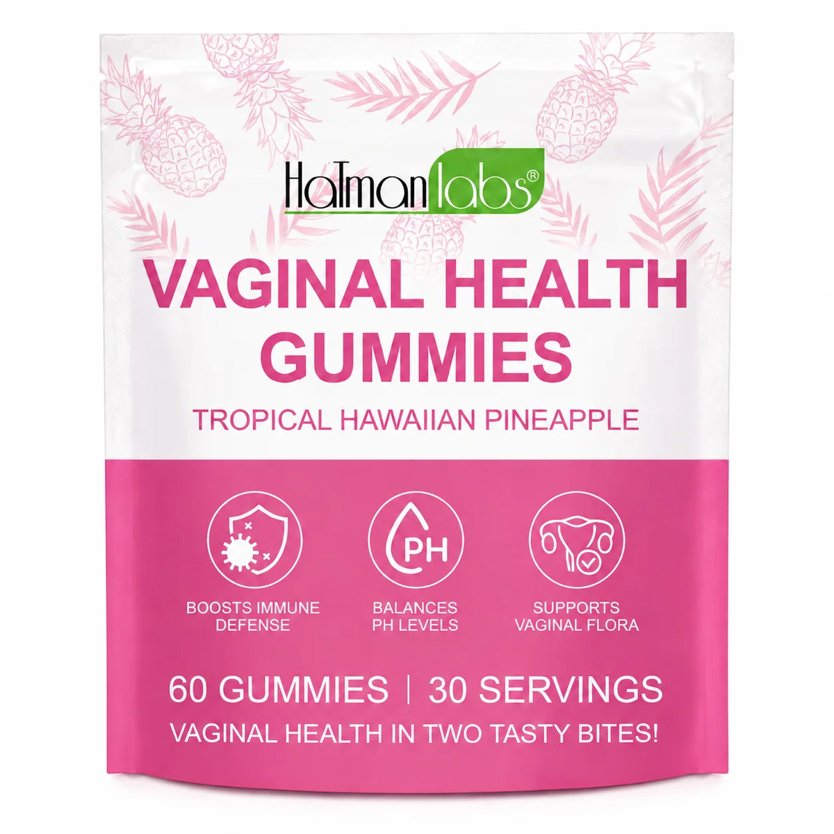 Vaginal Probiotic pH Balance Immune Support Dietary Supplement Gummies