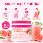 Fiber Probiotics Powder Acacia Collagen Peptides Electrolytes Tropical Breeze 16 Servings