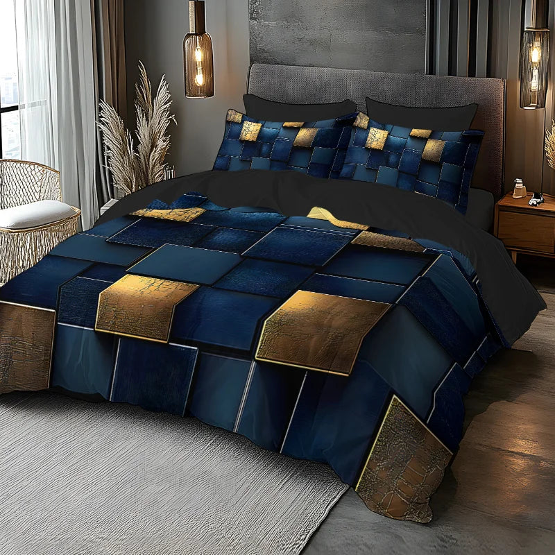3D Space Cartoon Duvet Cover Set