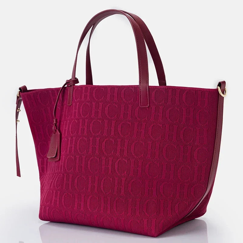 Women's Fly Woven Large Capacity Shoulder Tote Bag