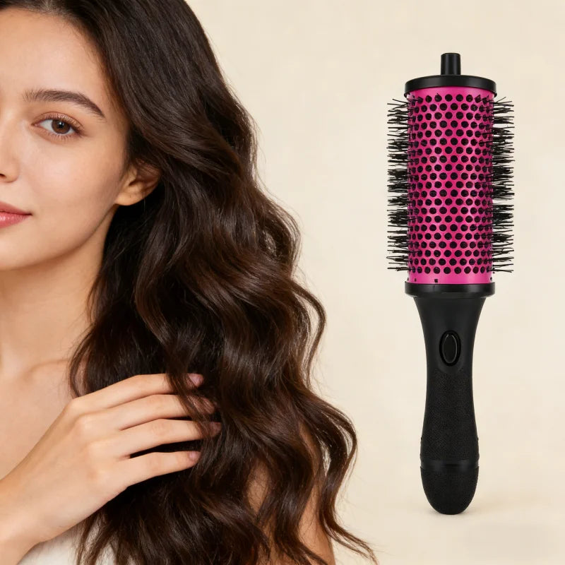 6-Piece Rolling Hair Comb Set for Blow-Dry Styling