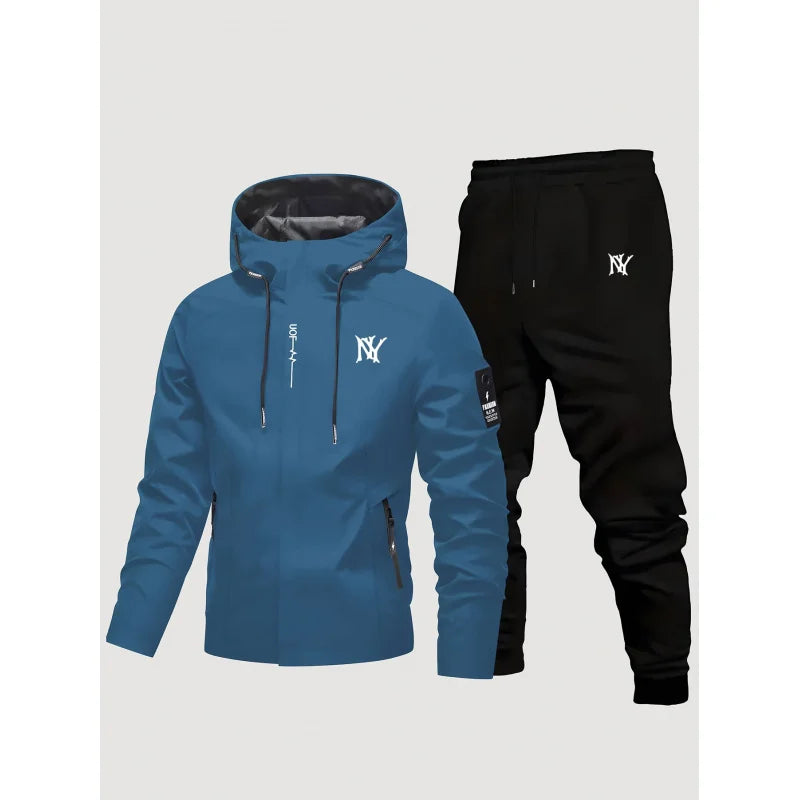 Men's Windproof Waterproof Outdoor Two Piece Set