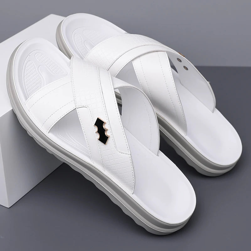 Men's Breathable Anti-Slip Slip-On Slippers