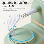 Hand-Cranked Manual Fruit Peeler with Divider and Spare Blades