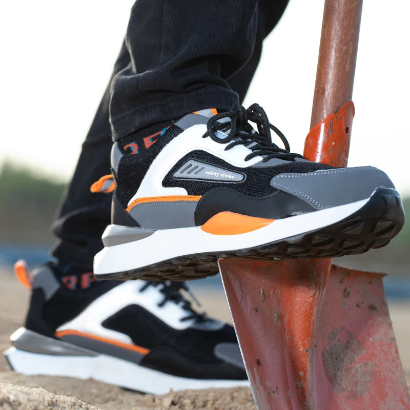 Men's Steel Toe Anti-Puncture Breathable Work Sneakers